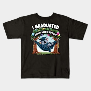 Funny Graduation Koala I Graduated Can I Go Back To Bed Now? Kids T-Shirt